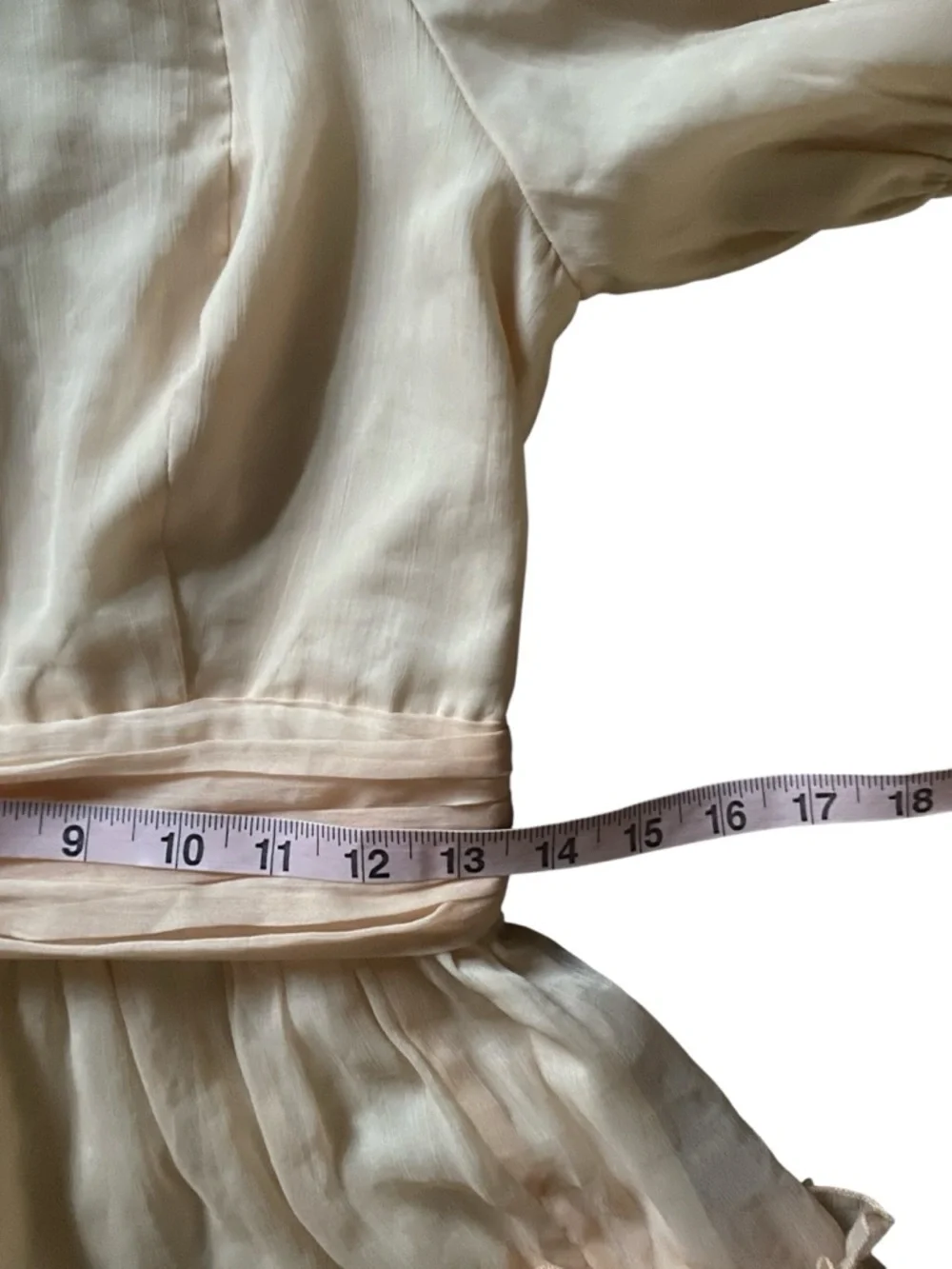 JessAkae Apricot Sorbet Ruffle Dress S - Picture 13 of 14